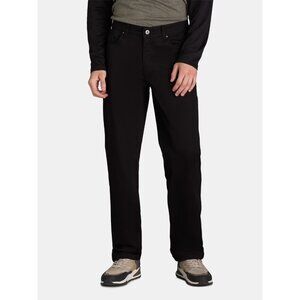 George Men's and Big Men's Premium 5 Pocket Pant, Size 36x30, Slim Fit, Black